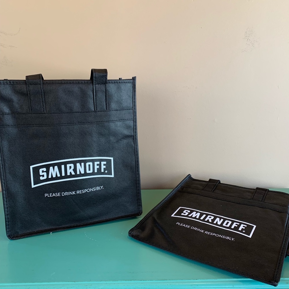 Smirnoff Vinyl Bags w/ dividers